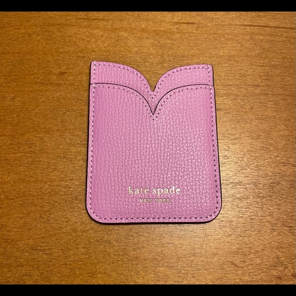 Kate Spade Sylvia lilac double pocket cell phone accessory